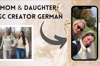 create authentic ugc content with my daughter in german