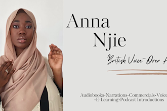 be your warm, versatile british female voice actor