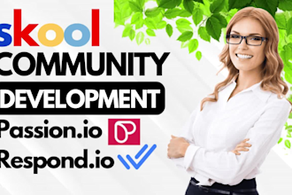 setup and build your skool community, mighty network, passion io, respond io