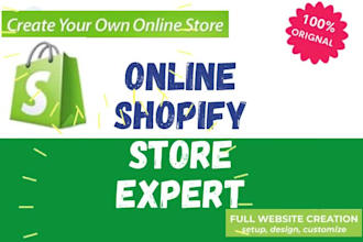 create shopify drop shipping store,website and seo product title description