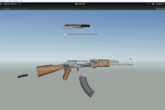 create weapons, guns, swords for video game