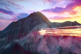 create mountain stars intro video