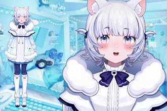 do custom live2d vtuvber model design, vtuber creation, 2d vtuber model
