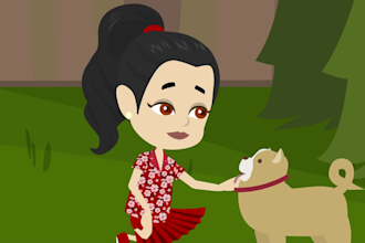 do amazing 2d cartoon animation and nursery rhymes for kids