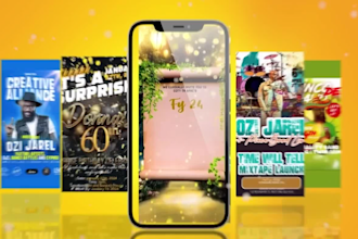 create an awesome animation motion flyer poster for an event, party, or club