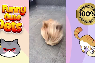 create funny animal compilation videos for youtube and fb