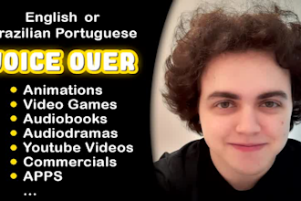 record a professional young brazilian voice over