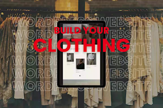 design you an awesome fashion and clothing brand shopify website