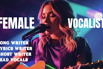 your female vocalist, amazing cover song, dry cover