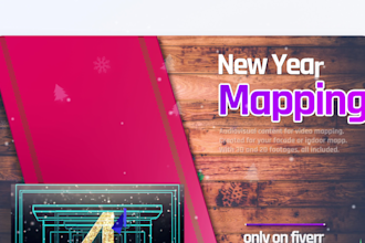 do create a christmas or new year video mapping