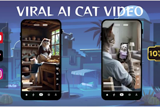 create viral ai cat story video perfect for tiktok and reels