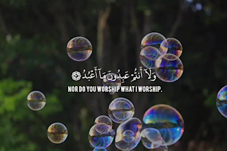 create a professional quran recitation or islamic video with subtitles