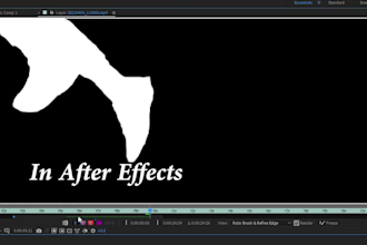 do rotoscoping, keying, background removal in after effects