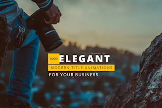 create awesome title with text typography animation