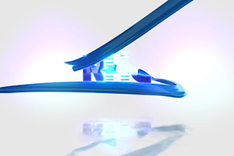 do 3d ribbon animation 3d intro and ultro animation 3d logo animation