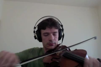 improv a unique musical piece on violin