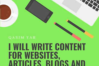 copywrite SEO optimized content for websites, articles and blogs