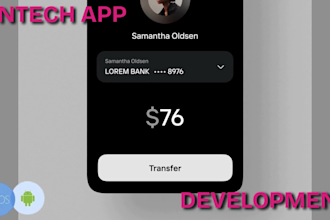 develop neobank app fintech app, loan app wallet app payment app bnpl app
