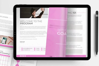 design workout guide, printable adhd mental health yoga journals, canva ebook