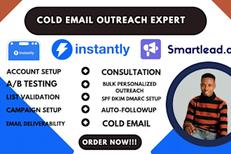 setup and manage instantly ai smartlead email campaigns for cold email outreach