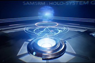3d hologram fan video, 3d holographic logo design, 3d vfx hologram animation