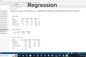 perform statistical tests, using minitab, r and excel