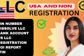 complete the boi report, US llc registration, ein number, and llc dissolution