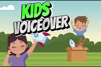 do realistic kids ai voiceover in US english