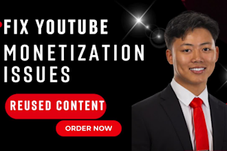 fix youtube monetization issues, reused contents, copyright and adsense
