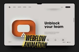 3d animated webflow, 3d animated website, 3d webflow website, webflow animation