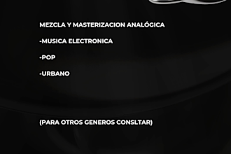 mezcla y masteriza tus canciones con calidad profesional