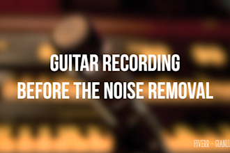 remove the background noise from your recording