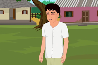 create 2d animated hindi stories