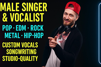 be your male singer vocalist pop rock metal edm songwriter