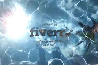 create a intro video for your logo with this underwater style