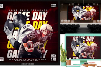 design a gym fitness, sport, and event flyer or poster