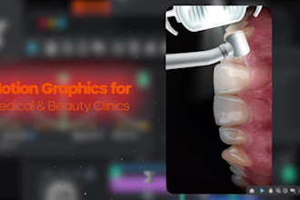 create before after motion graphics for doctors and clinics