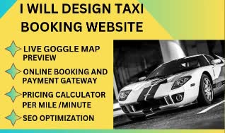 build limousine chauffeur car rental website taxi booking website