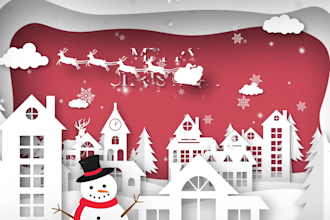 design a christmas card, greetings card, christmas video