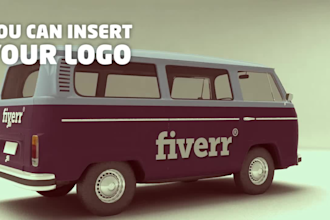 put your logo or a sentence on this VW Transporter and paint