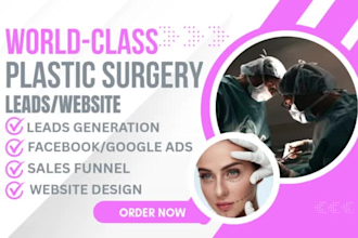 plastic surgery landing page leads cosmetic surgery lead generation surgery lead