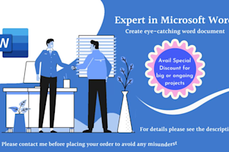 edit, recreate, reformat your existing word document