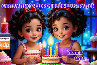 illustrate children story book illustration, children story, book illustration