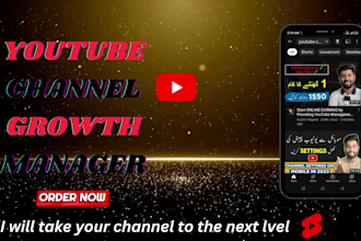 be your youtube channel growth manager