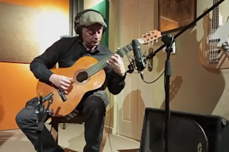 recording tracks on acoustic and electric guitar