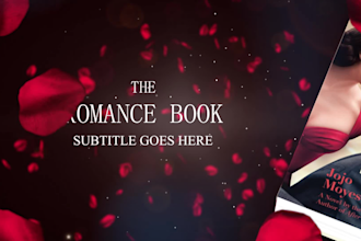 make cinematic book trailer or romance book promo video