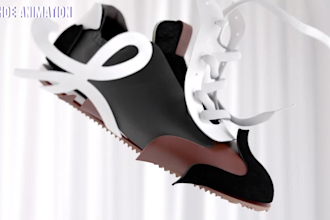 3d shoe animation 3d shoe design 3d sneaker model 3d footwear animation 3d boot