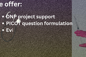 provide expert support for dnp projects, msn, and picot questions