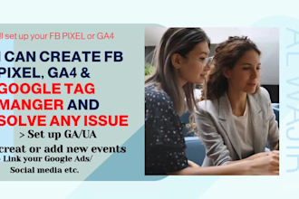 install or fix facebook pixel, ga4 and google ads tracking
