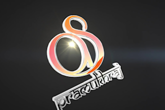create this 3d logo animation